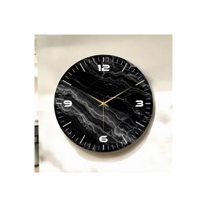 Patrón de mármol colorido 50cm Mesa silenciosa de madera Reloj de pared Número Regalo Mesa Artículo decorativo - Product Image 1