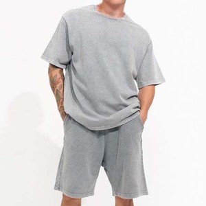 เสื้อยืดผู้ชายผ้าฝ้ายออร์แกนิคโอเวอร์ไซส์สไตล์ฮิปฮอปผ้าฝ้ายออร์แกนิก100% โลโก้ออกแบบได้ตามต้องการ - Product Image 4