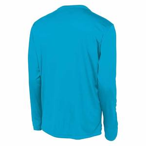 Camisetas casuales personalizadas, camisa de cuello redondo de manga larga de color liso personalizado - Product Image 2