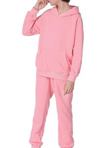 Vente en gros OEM survêtements pour enfants sweat à capuche couleur rose pour garçons survêtement pour enfants survêtement de haute qualité tenues de jogging vêtements pour enfants - Product Image 5