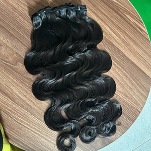 Cabello Remy Vietnamita HD para Cierre, 100g, Doble Trama a Máquina, Venta al por Mayor, Estilo Ondulado Caliente Personalizado - Product Image 6