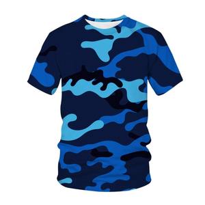 Camiseta de Manga Corta Unisex al por Mayor, Personalizada, de Camuflaje Vintage, Transpirable, con Protección UV, Secado Rápido, de Poliéster, Talla Grande - Product Image 3