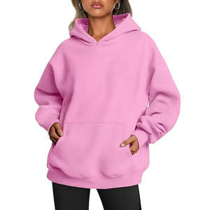 เสื้อสเวตเตอร์ขนแกะมีฮู้ดโอเวอร์ไซส์สำหรับผู้หญิงเสื้อกันหนาวแขนยาวแบบสวมหัวเสื้อผ้าสำหรับฤดูใบไม้ร่วงออกแบบได้ตามต้องการ - Product Image 4