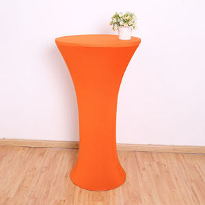 ผ้าคลุมโต๊ะถักสแปนเด็กซ์8Ft สีขาวซักได้ผ้าคลุมโต๊ะทนทานสำหรับทานอาหารงานแต่งงานและรับประทานอาหารกลางแจ้งพร้อมโลโก้ - Product Image 6