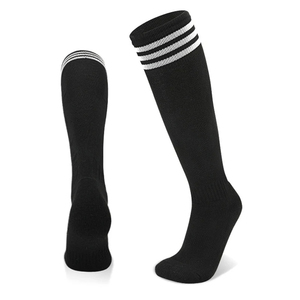 Niños Adultos Fútbol Entrenamiento Deportivo Correr Medias largas Calcetines de fútbol Toalla transpirable Parte inferior 3 rayas con sensación cómoda - Product Image 5