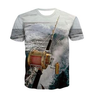 Dernier design personnalisé séchage rapide personnaliser tournoi par sublimation chemises de pêche unies maillot de pêche - Product Image 1