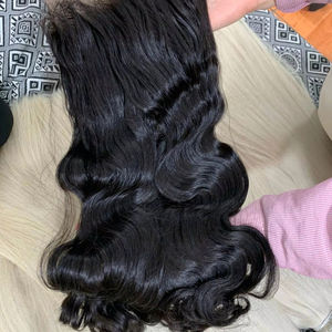 Venta al por mayor de peluca virgen de calidad Remy Europea estilo recto sin procesar a granel trenzados mechones de pelo Trama humana Remy europea - Product Image 3