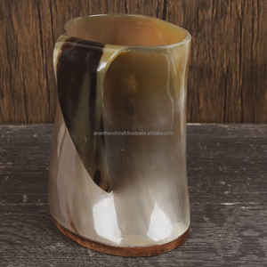 Corne à boire en agate naturelle sculptée à la main corne à boire Viking sculpture corne à boire de buffle pour bière - Product Image 3