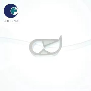 Abrazadera de tubo de plástico PP médico colores blanco/amarillo para flujo de líquido de parada de tubería de 2,3-4mm - Product Image 1