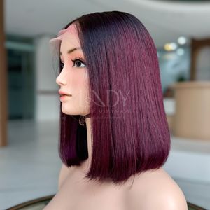 Wine Color Bob Cheveux Humains Vietnamiens Prix de gros - Product Image 3
