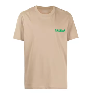 T-shirt pour homme de haute qualité, écologique, anti-rides, en mélange polyester/coton, coupe ample, avec impression personnalisée du logo de la marque sur le devant - Product Image 3