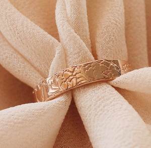 Unique Design Texture Band Solid 925 Sterling Silver Gold Plated Fashion Jewelry Women <b>Girl</b> Wedding Engagement <b>Ring</b> Wholesale - Product Image 2