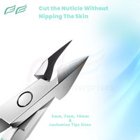 Bahasa Pro Green Pince à cuticules pour salon professionnel Pince à ongles en acier inoxydable Outil de manucure et de pédicure Tondeuse à cuticules