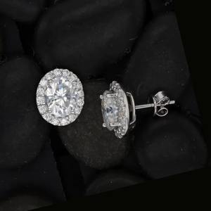 Pendientes de gota de moissanita para mujer, pendientes de gota de moissanita de 3 quilates brillantes de Plata de Ley 925 y otras joyas de diamantes - Product Image 4
