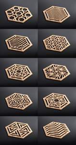 Modern Eco-Friendly 3.75 Sublimation Hardboard Mdf Squarestone Custom <b>Coaster</b> With <b>Cork</b> Back <b>Coaster</b> - Product Image 3