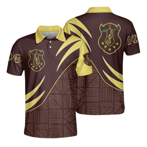 Camiseta Polo Bordada de la Fraternidad Griega Iota Phi Theta de 1963, Camiseta de Algodón Premium para Hombre, Estilo Ivy League - Product Image 3