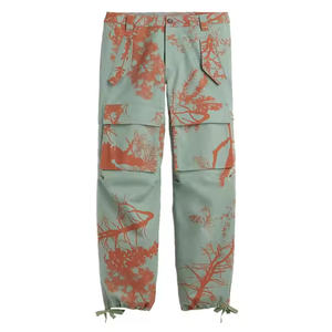 Nouvel arrivage de pantalons cargo camouflage qualité, cargo empilés pour hommes, vente en gros de streetwear, 6 poches, pantalons cargo de camouflage évasés personnalisés pour hommes - Product Image 1