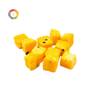 Fruta de la Pasión FD de alta calidad, fruta de la Pasión liofilizada en 99 cubos dulces de azúcar sin datos dorados, Cubo de fruta de la Pasión seca FD - Product Image 1