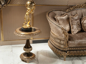 Sofá de Lujo Tallado para Sala de Estar, Sofá Tapizado con Marco de Madera Ornamentado, Muebles de Salón Acolchados para Villa u Hotel - Product Image 5