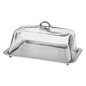 Plaque ronde en métal de support de gâteau de tasse de serveur de nourriture classique d'utilisation d'hôtel avec le plateau de gâteau de vente de dôme de verre - Product Image 5