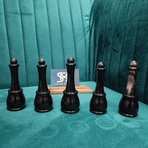 Cepillo de Afeitar Artesanal Estilo Vintage con Mango de Cuerno, Acabado Premium, Duradero, Ligero, Grado A+, SMARK EXPORTS para Afeitar - Product Image 2