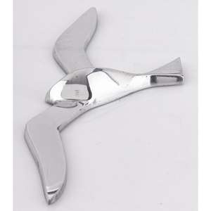 Sculpture d'oiseau volant en polissage brillant, décoration pour la maison, salon, décoration moderne de la maison, figurine d'oiseau décorative - Product Image 4