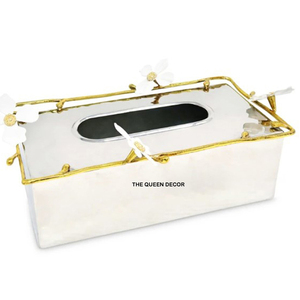 Boîte de rangement à mouchoirs de taille personnalisée faite à la main en acier inoxydable et en métal de la plus grande qualité à un prix abordable - Product Image 1