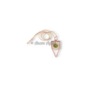 Fleur séchée personnalisée avec pendentif en résine d'orgone de fleur de feuilles | Fournisseur de pendentifs en résine d'orgone de fleur en ligne - Product Image 2