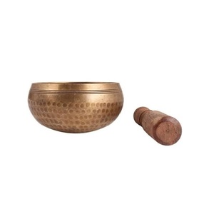 ชามทองเหลืองสำหรับอุปกรณ์นั่งสมาธิเพื่อความสงบและบรรเทาความเครียดพร้อมขายจากอินเดีย - Product Image 3