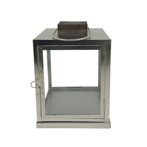 Simple Design Silver Finished Metal & Glass <b>Candle</b> <b>Lanterns</b> for Home and <b>Garden</b> Lighting Decoration Floor <b>Lantern</b> Handmade Bulk - Product Image 1