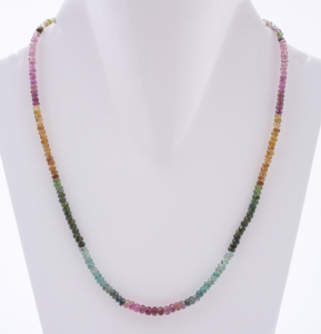 Collier de perles en argent Sterling 925 Multi saphir à facettes pierres précieuses artisanales Style Boho bijoux chaînes en acier inoxydable cadeau - Product Image 1