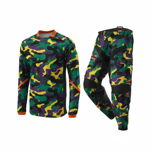 Traje de Motocross Transpirable, Anti-UV, Impermeable y Cortavientos, Talla Grande, Conjunto de Jersey para Motocross y Motocicleta Todoterreno, Estampado - Product Image 4