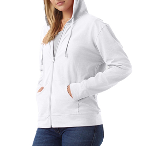 Nueva Sudadera con Capucha y Cremallera para Mujer, Estilo Vintage, Holgada, Informal, de Poliéster y Algodón, para Invierno - Product Image 5