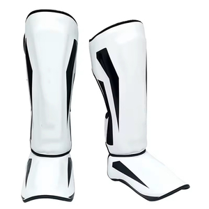<b>MMA</b> Kickboxing Muay Thai <b>Shin</b> <b>Guard</b> Custom Design Leather OEM Logo printed High Quality Boxing Equipment Protective Gear - Product Image 4