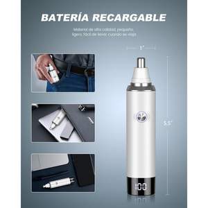 Tondeuse professionnelle rechargeable USB IPX7 pour sourcils et poils du visage, nez et oreilles, avec écran LED, indolore, pour hommes et femmes, idéale pour les voyages en camping-car - Product Image 6