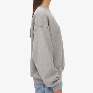 Ropa informal de tela transpirable para todas las estaciones, pulóver, sudaderas clásicas de ajuste relajado, sudadera de cuello redondo de algodón suave para mujer - Product Image 3