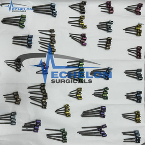 Sistema de fijación de columna vertebral veterinaria con tornillo pedicular de 3.5 mm, equipos e instrumentos ortopédicos veterinarios de ECHELON SURGICALS - Product Image 1