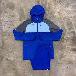 Último diseño personalizado 2025-26 hombres chándal personalizado al por mayor hombres en blanco nylon cortavientos chándal con servicio OEM - Product Image 3