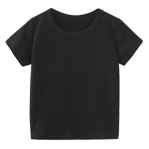 เสื้อยืดคอกลมธรรมดาผ้าฝ้าย100% 2025สำหรับเด็กหัดเดินซักได้แบบลำลองฤดูร้อน - Product Image 2