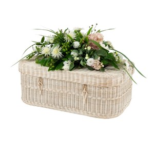 โลงศพสำหรับผู้ใหญ่ที่ทำจากเวียดนามโลงศพน้ำผักตบชวาสไตล์ยุโรป - Product Image 2