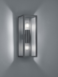 Lampada da parete doppia Garonne antracite 2xE27 IP44 (Trio Lighting 201860242) - Product Image 2