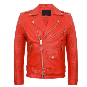 Meilleur prix - Veste de moto en cuir véritable pour homme, coupe-vent et à séchage rapide, personnalisable, vente en ligne pour l'hiver - Product Image 1