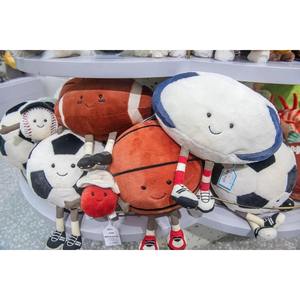 Jelly <b>Cat</b> Rugby Plush Toy Kid's Ball Stuffed Animal for Cushion & <b>Sofa</b> Use - Product Image 4