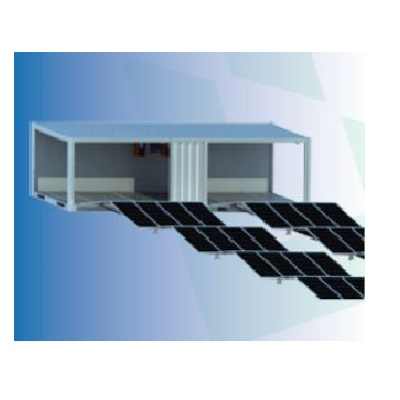 Small Home Foldable Container Agriculture System with Ground Mounted Solar Panels MPPT Controller for Outdoor Use