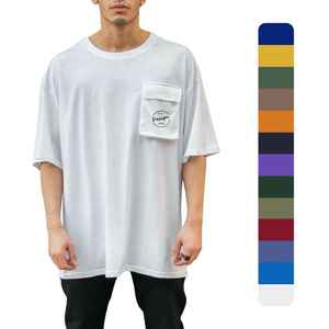 เสื้อยืดคอกลมผู้ชายผ้าฝ้าย 100% หนา 220 กรัม ทรงพื้นฐาน แขนยาวปกติ ทรงโอเวอร์ไซส์ ผ้าแคนวาส แห้งเร็ว ขายส่ง - Product Image 1