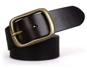 Men Leather <b>Belt</b> Wholesale Full Grain Cowhide <b>Belt</b> <b>for</b> <b>Jeans</b> & Suits Factory Price OEM - Product Image 4