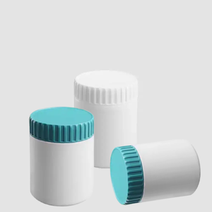 Frasco de botella de boca ancha blanca HDPE de plástico vacío de 250ml embalaje con tapa en plástico fabricante de Vietnam - Product Image 3