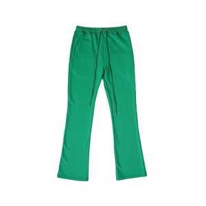 Streetwear Flare Jogger Pants Men French Terry Wide Leg Casual Sweatpants Gym Training Bottom Custom OEM Private Label Factory - Product Image 4