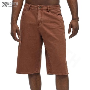 Pantalones Cortos Cargo de Sarga de Algodón para Hombre, Diseño Urbano, Cierre con Cordón, Personalizados al por Mayor, Ligeros, Casuales, Antiarrugas - Product Image 1