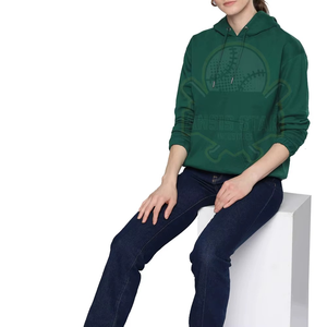 Sudadera con Capucha Extra Grande para Mujer en Lona Premium 100% Algodón, Suave y Gruesa, con Logotipo Frontal para Ropa Urbana de Invierno - Product Image 3